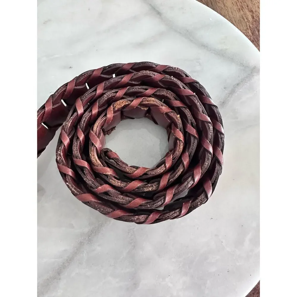 Brown Leather Full Grain Cowhide Argentina Belt Size 36